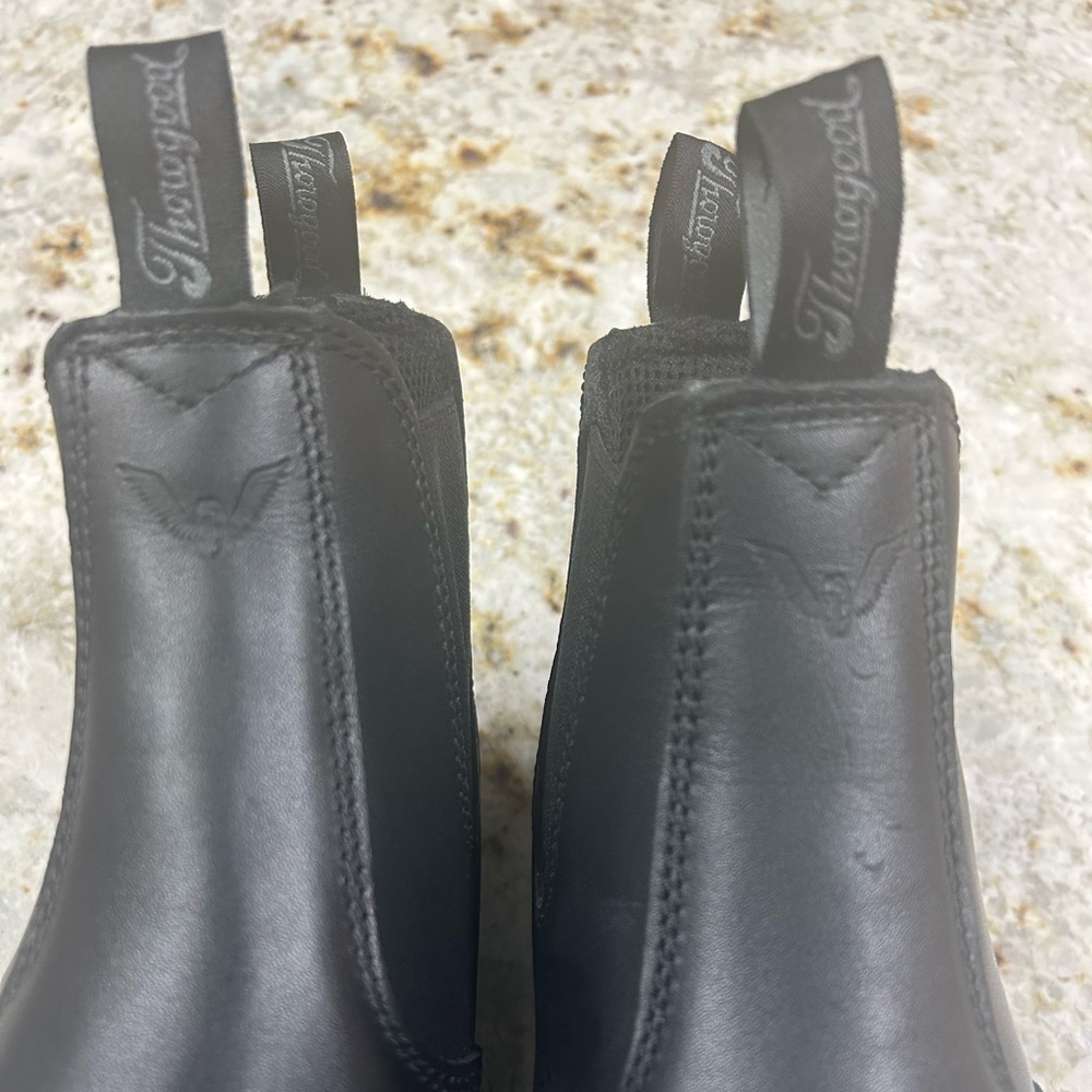 Thorogood Safety Toe Quick Release Pull-On Translucent Bottom Leather Boots Sz 9 - Picture 5 of 9